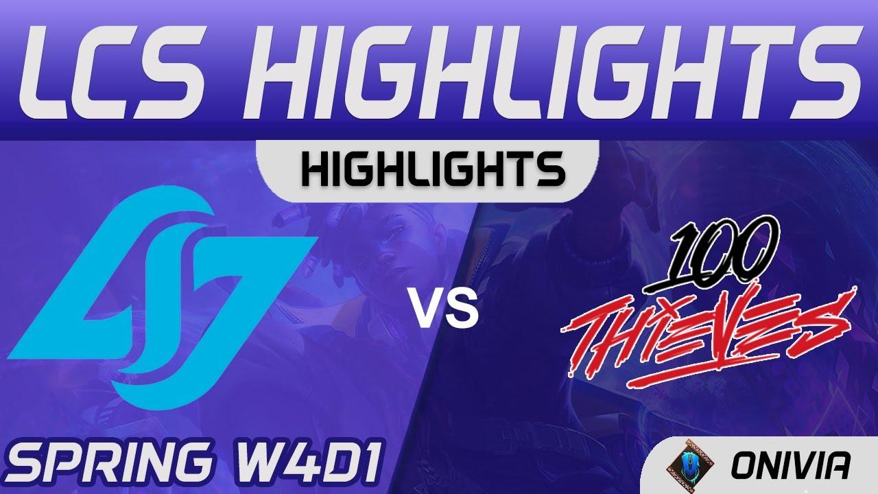 CLG vs 100 Highlights LCS Spring Season 2021 W4D1 Counter Logic Gaming vs 100 Thieves by Onivia thumbnail