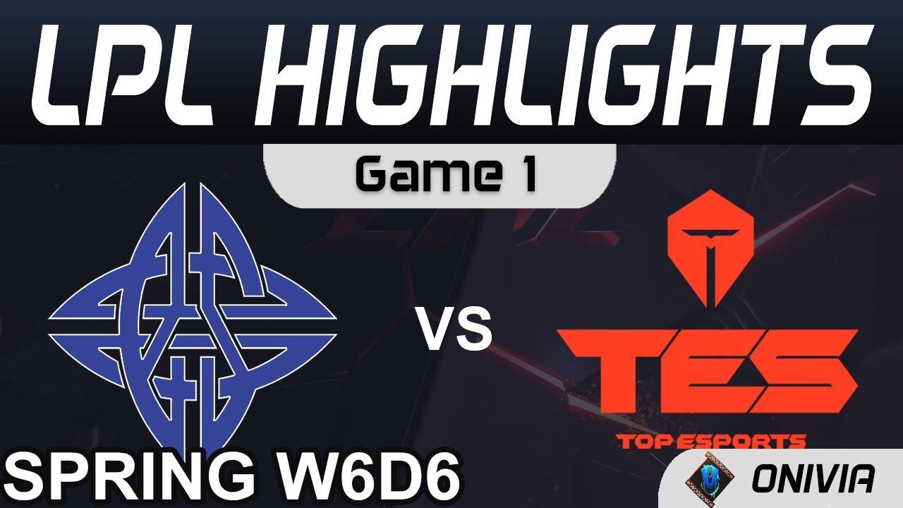 ES vs TES Highlights Game 1 LPL Spring Season 2021 W6D6 eStar Gaming vs Top Esports by Onivia thumbnail