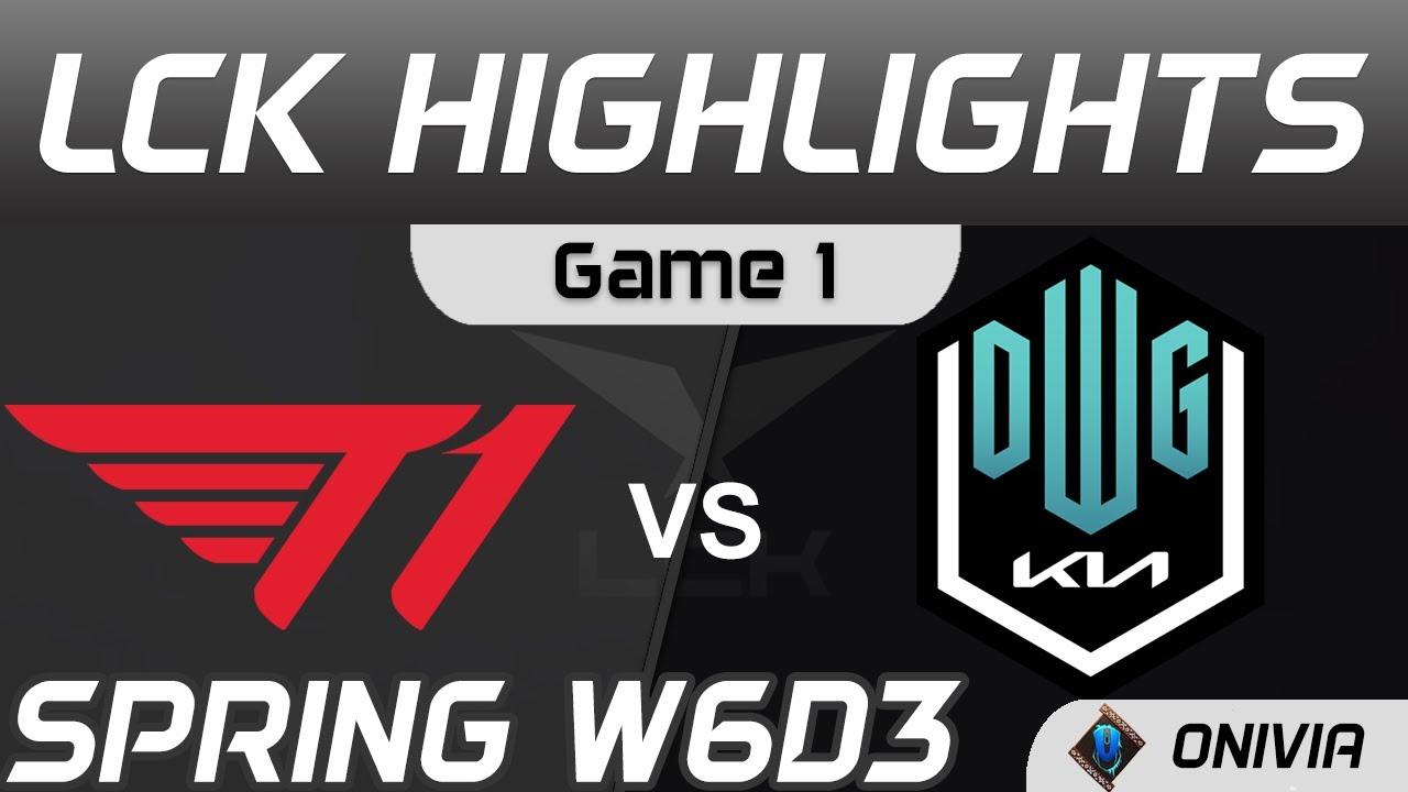 T1 vs DK  Highlights Game 1 Spring Season 2021 W6D3 T1 vs DWG KIA Onivia thumbnail