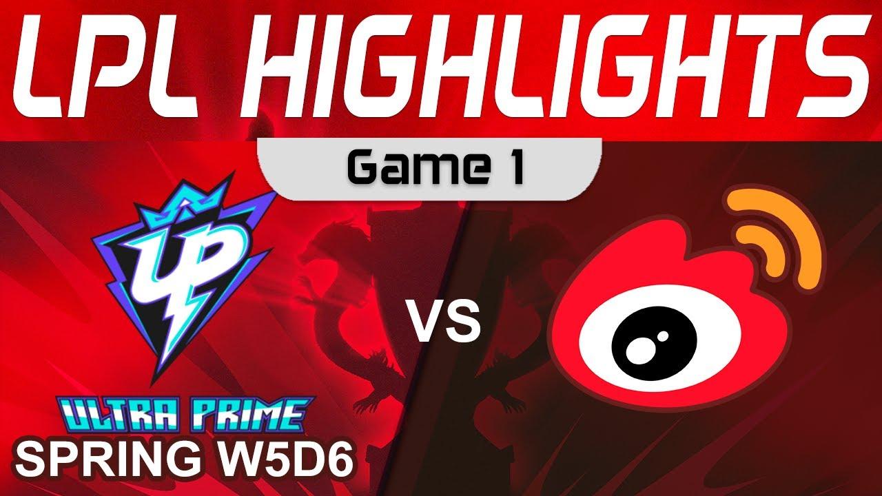 UP vs WBG Highlights Game 1 LPL Spring Season 2023 W5D6 Ultra Prime vs Weibo Gaming by Onivia thumbnail