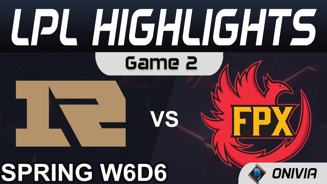 RNG vs FPX Highlights Game 2 LPL Spring Season 2021 W6D6 Royal Never Give Up vs FunPlus Phoenix by O thumbnail