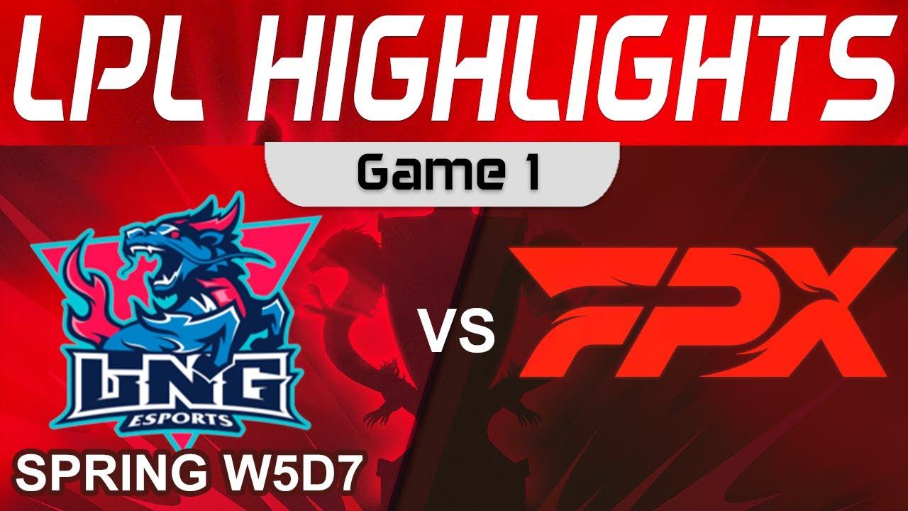 LNG vs FPX Highlights Game 1 LPL Spring Season 2023 W5D7 LNG Esports vs FunPlus Phoenix by Onivia thumbnail