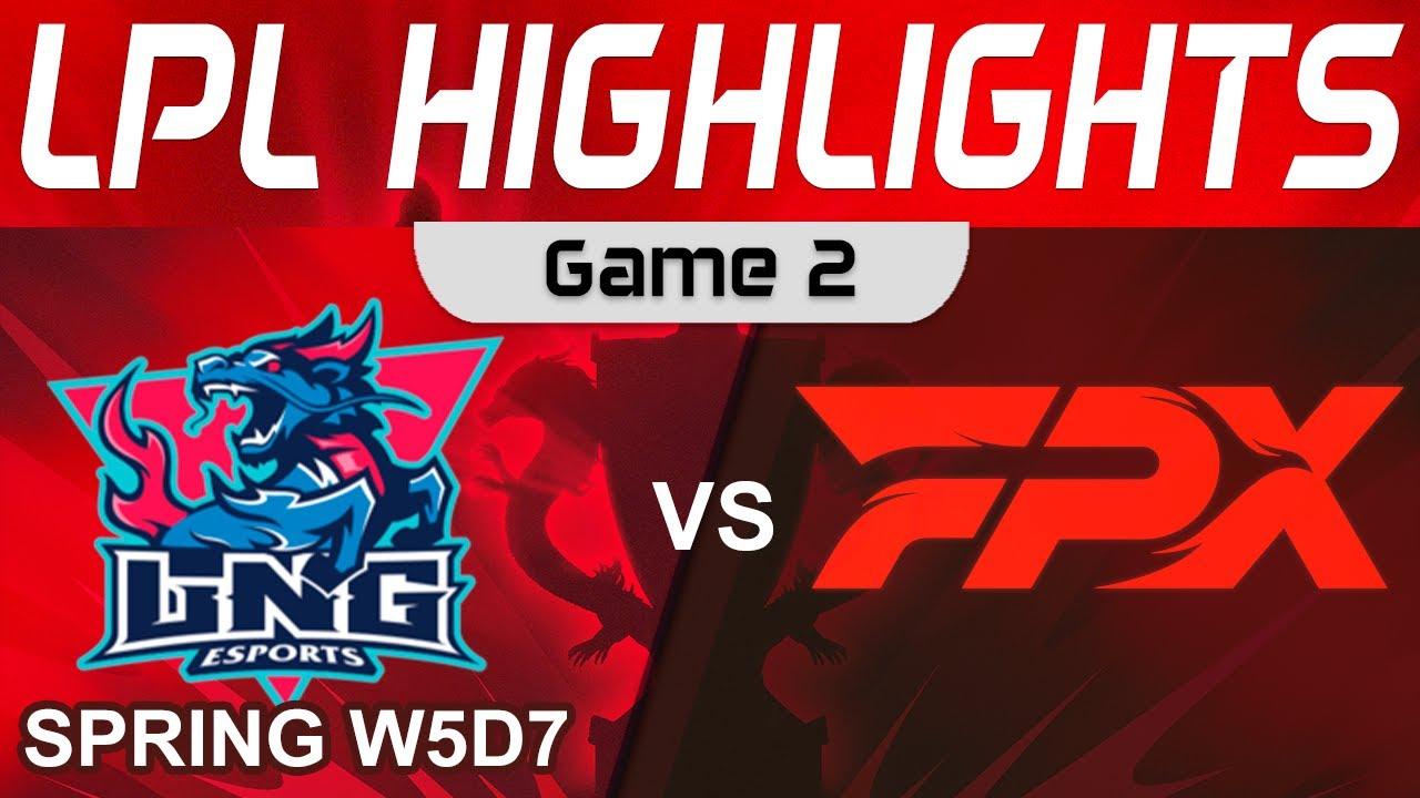 LNG vs FPX Highlights Game 2 LPL Spring Season 2023 W5D7 LNG Esports vs FunPlus Phoenix by Onivia thumbnail