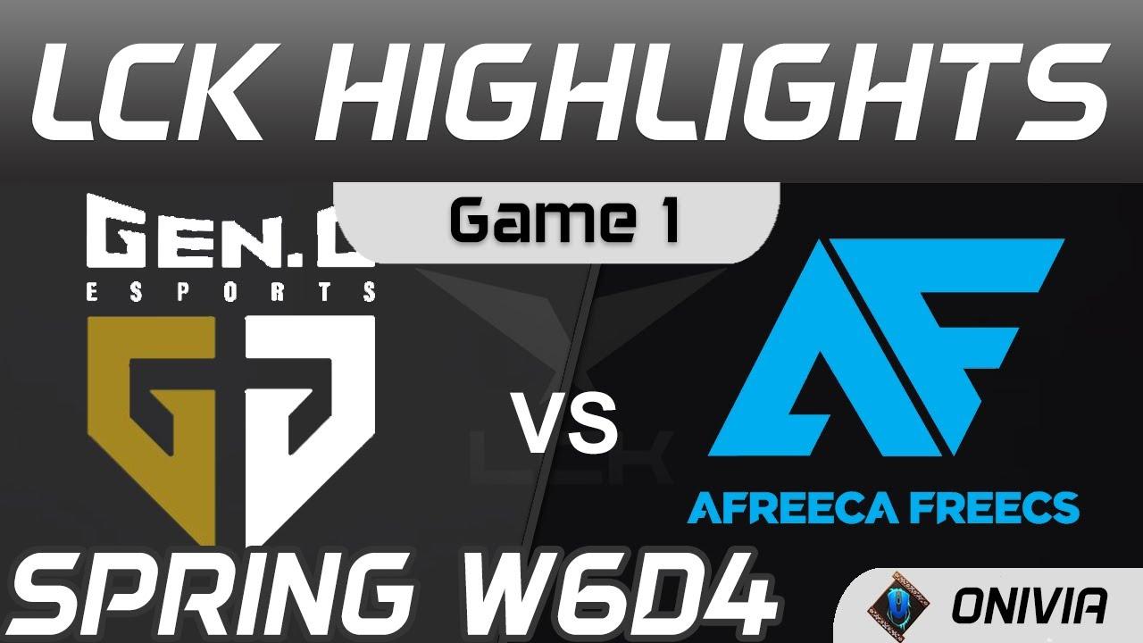 GEN vs AF Highlights Game 1 Spring Season 2021 W6D4 Gen G vs Afreeca Freecs Onivia thumbnail