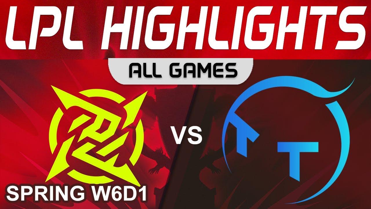 NIP vs TT Highlights ALL GAMES LPL Spring Season 2023 W6D1 Ninjas In Pyjamas vs ThunderTalk Gaming b thumbnail