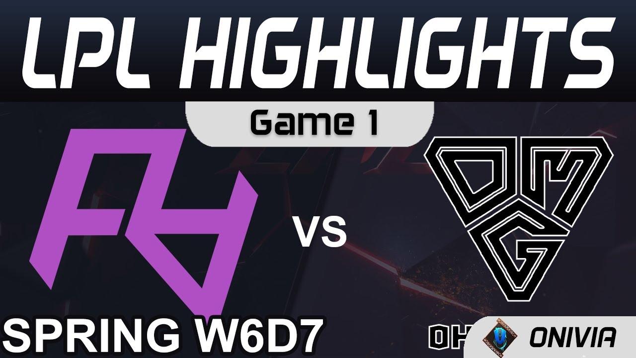 RA vs OMG  Highlights Game 1 LPL Spring Season 2021 W6D7 Rare Atom  vs Oh My God by Onivia thumbnail