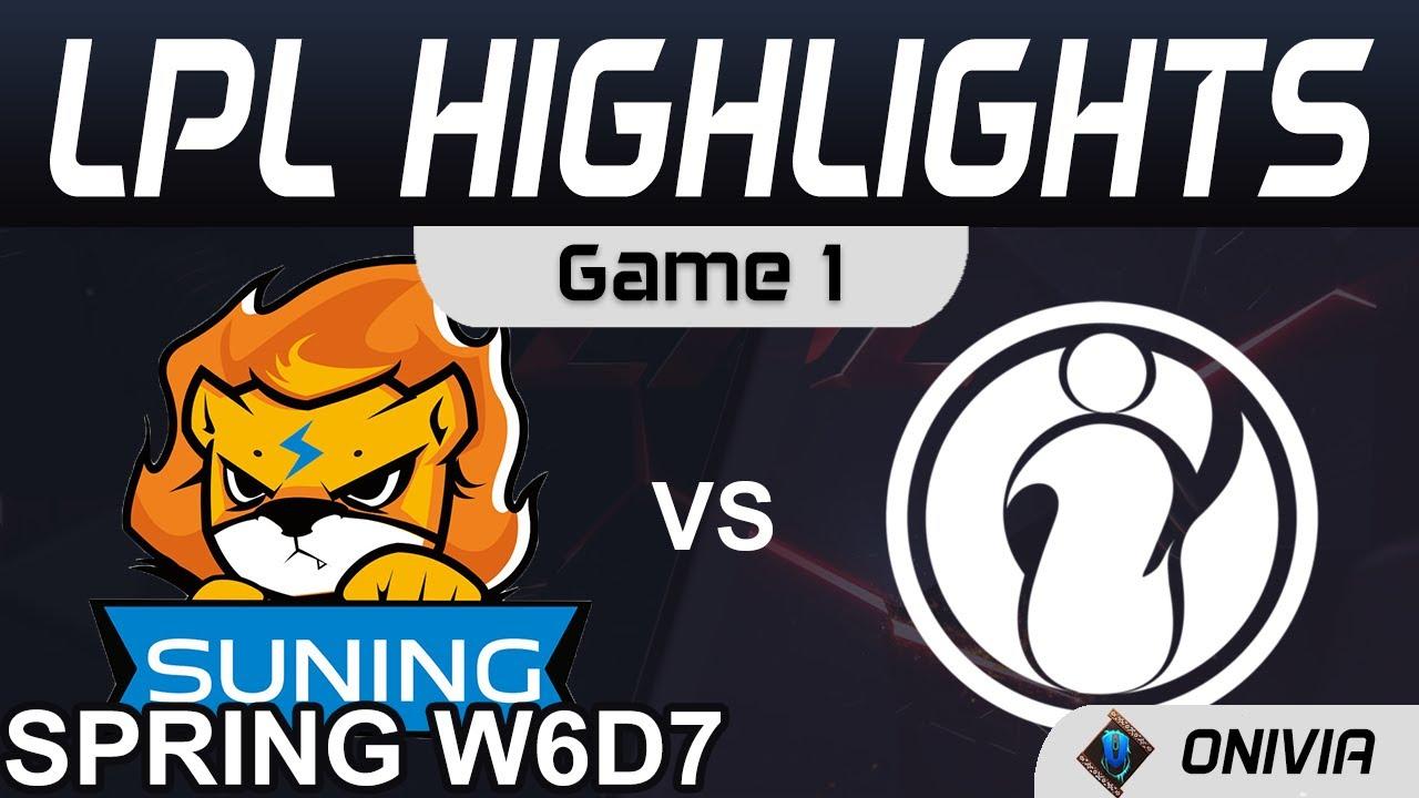 SN vs IG Highlights Game 1 LPL Spring Season 2021 W6D7 Suning vs Invictus Gaming by  Onivia thumbnail