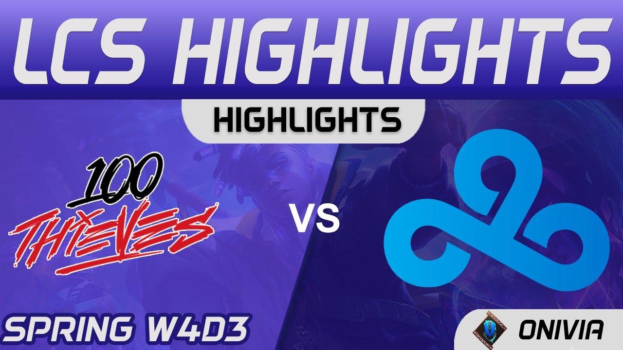 100 vs C9 Highlights LCS Spring Season 2021 W4D3 100 Thieves vs Cloud9 by Onivia thumbnail