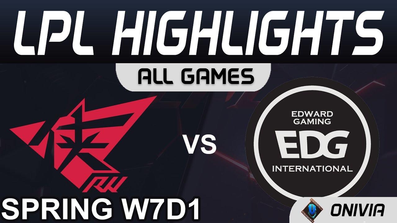 RW vs EDG Highlights ALL GAMES LPL Spring Season 2021 W7D1 Rogue Warriors vs Edward Gaming by Onivia thumbnail