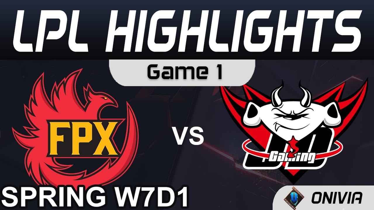 FPX vs JDG Highlights Game 1 LPL Spring Season 2021 W7D1 FunPlus Phoenix vs JD Gaming by Onivia thumbnail