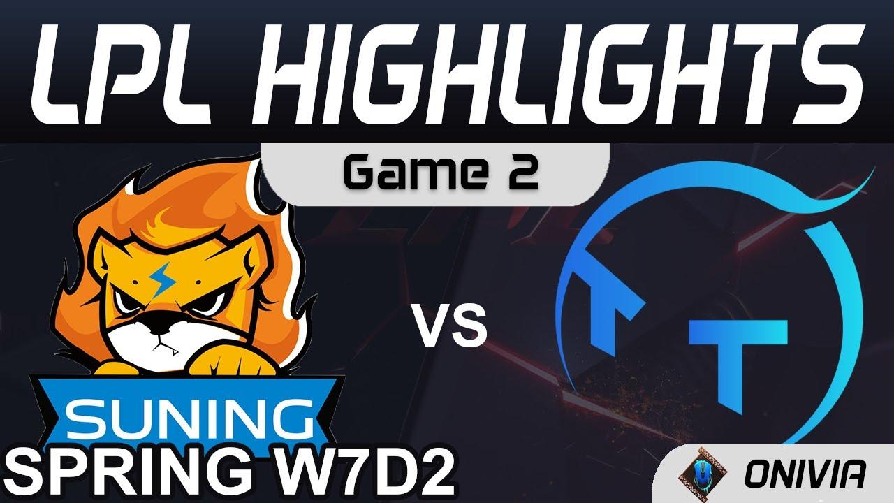 SN vs TT Highlights Game 2 LPL Spring Season 2021 W7D2 Suning vs ThunderTalk Gaming by Onivia thumbnail