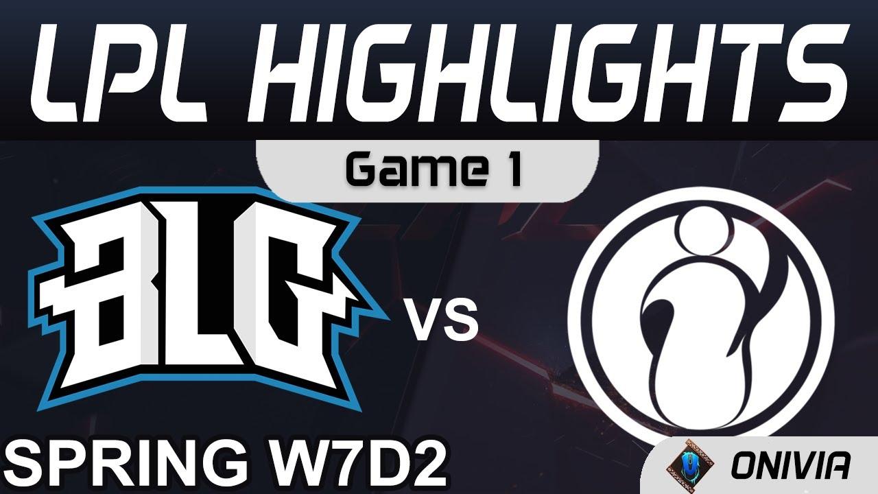 BLG vs IG Highlights Game 1 LPL Spring Season 2021 W7D2 Bilibili Gaming vs Invictus Gaming by Onivia thumbnail