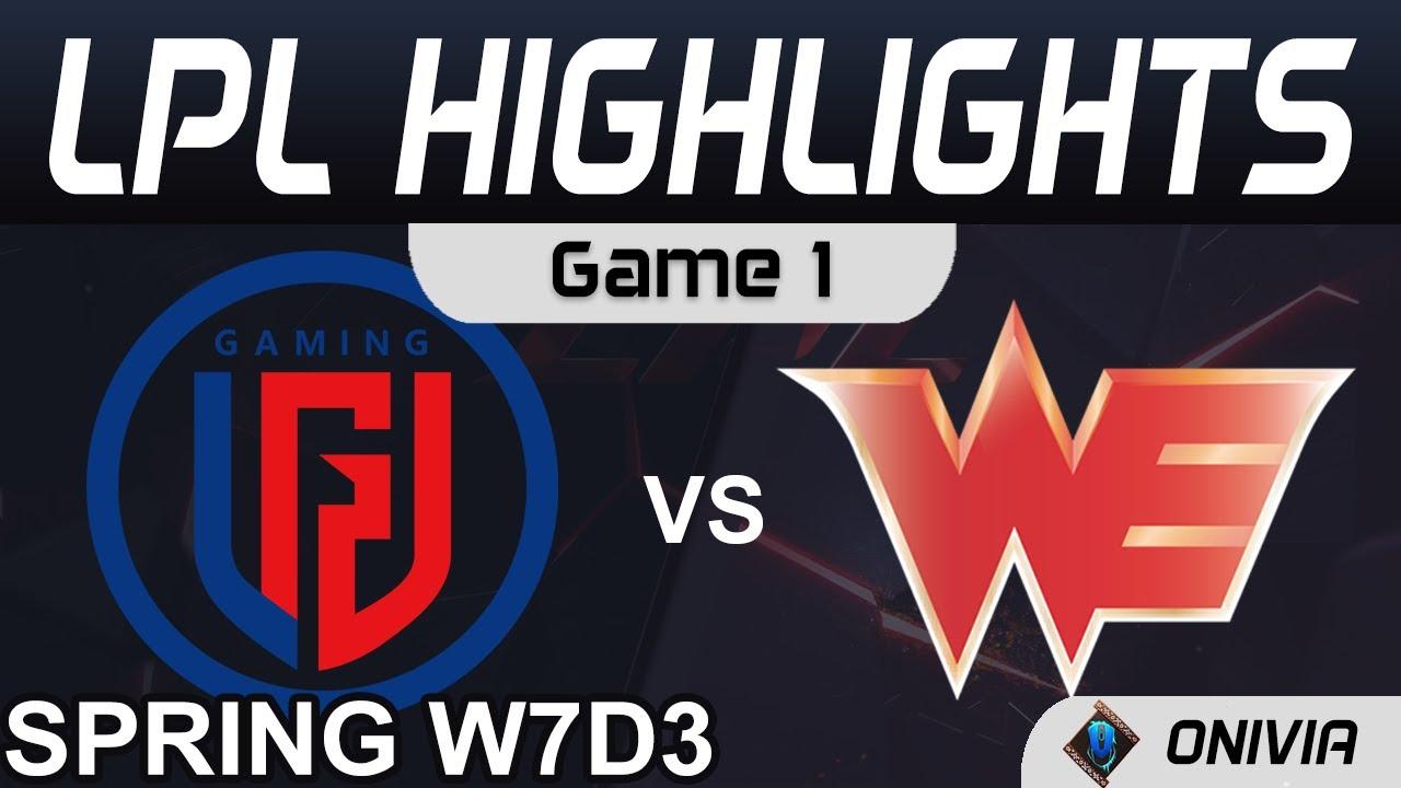 LGD vs WE Highlights Game 1 LPL Spring Season 2021 W7D3 LGD Gaming vs Team WE by Onivia thumbnail