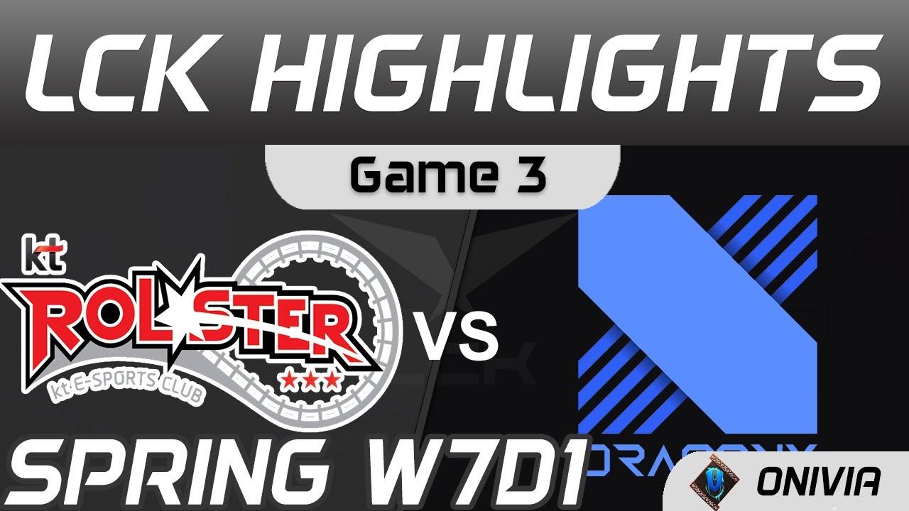 KT vs DRX Highlights Game 3 Spring Season 2021 W7D1 KT Rolster vs DragonX by Onivia thumbnail