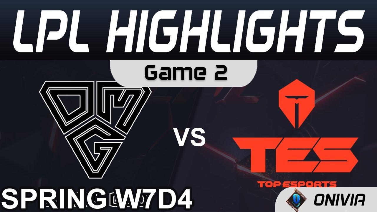 OMG vs TES Highlights Game 2 LPL Spring Season 2021 W7D4 Oh My God vs Top Esports by Onivia thumbnail