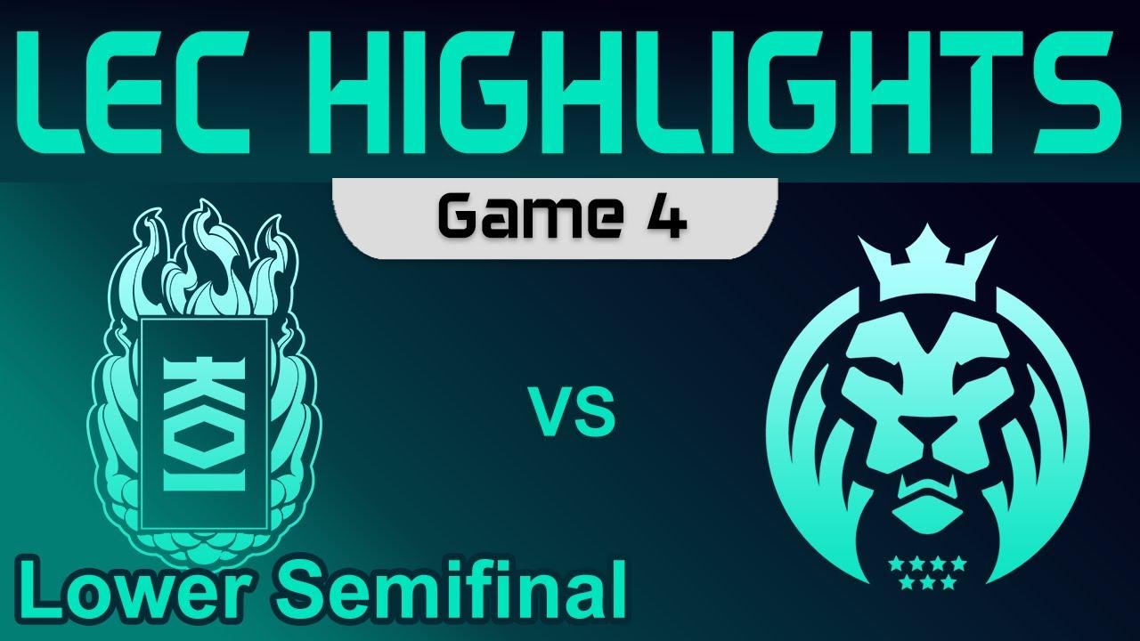 KOI vs MAD Highlights Game 4 Lower Semifinal Round 2 LEC Winter 2023 KOI vs MAD Lions by Onivia thumbnail