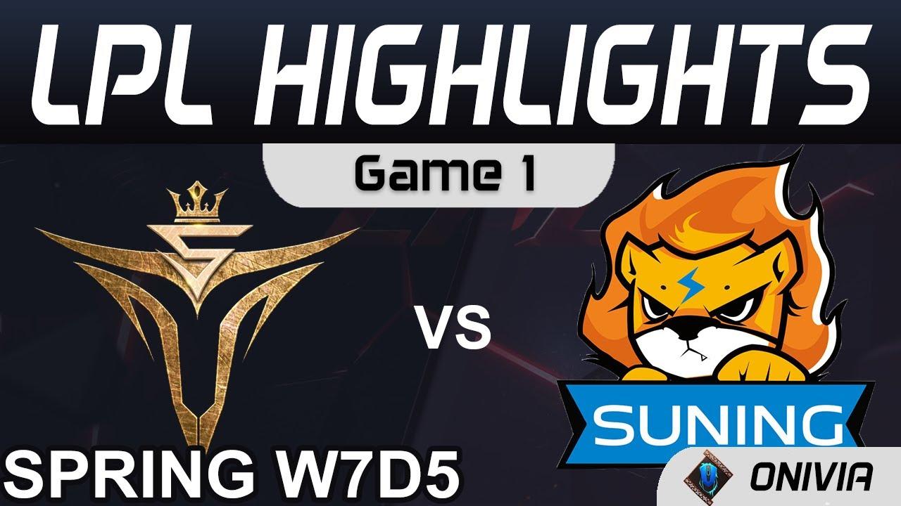 V5 vs SN Highlights Game 1  LPL Spring Season 2021 W7D5 Victory Five vs Suning by Onivia thumbnail