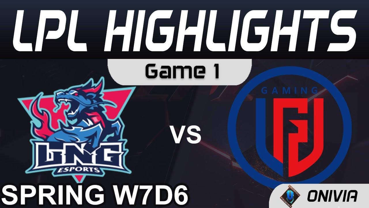 LNG vs LGD Highlights Game 1 LPL Spring Season 2021 W7D6 LNG Esports vs LGD Gaming by Onivia thumbnail