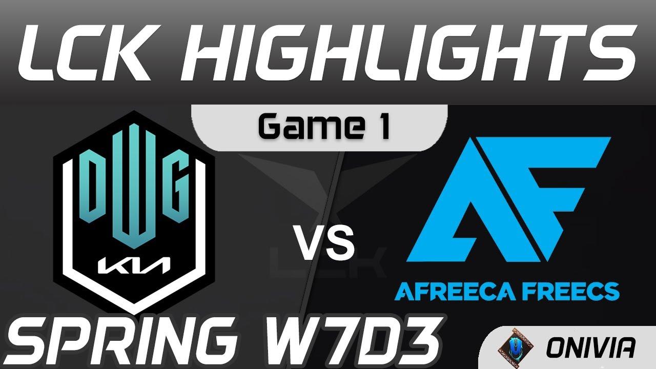 DK vs AF Highlights Game 1 Spring Season 2021 W7D3 DragonX vs Afreeca Freecs by Onivia thumbnail