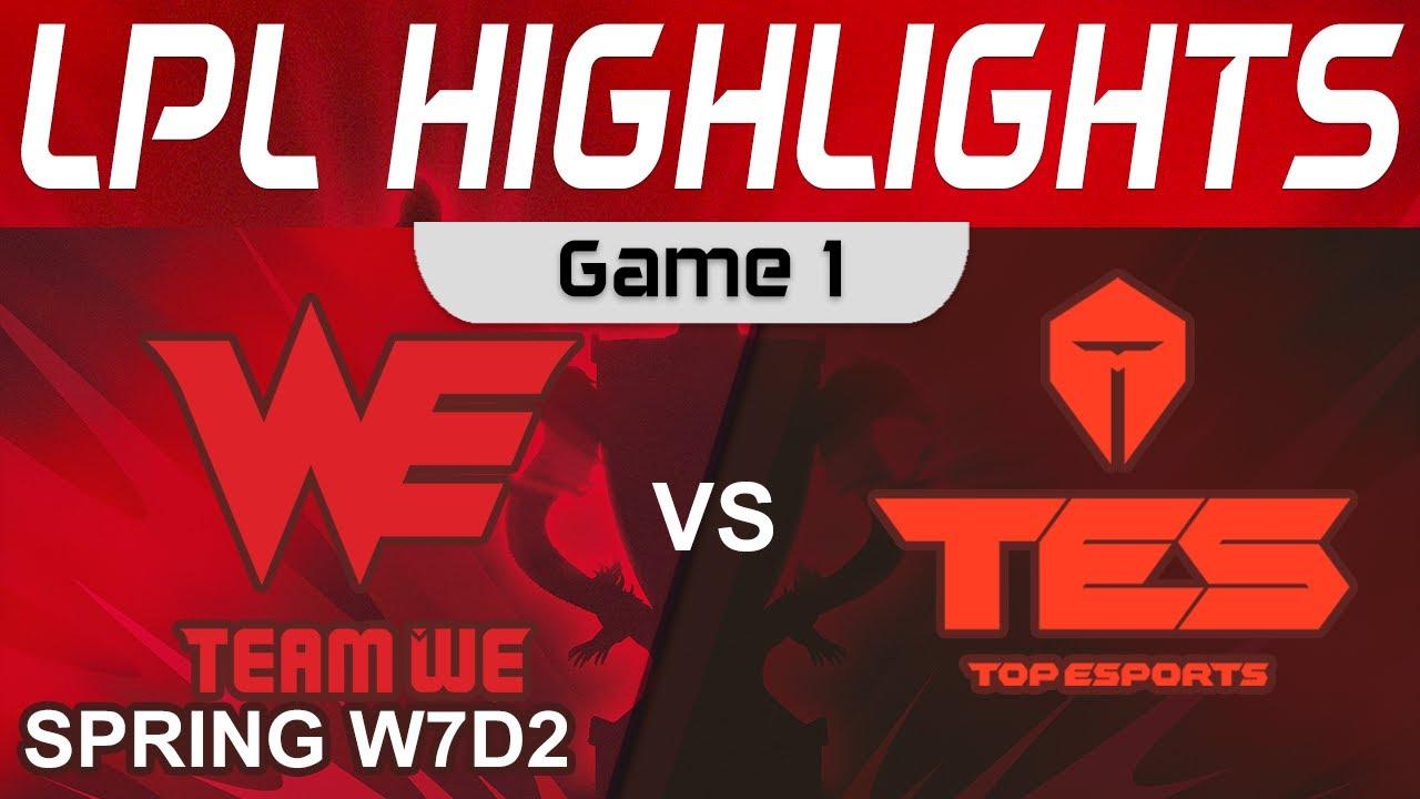 WE vs TES Highlights Game 1 LPL Spring Season 2023 W7D2 Team  WE vs Top Esports by Onivia thumbnail