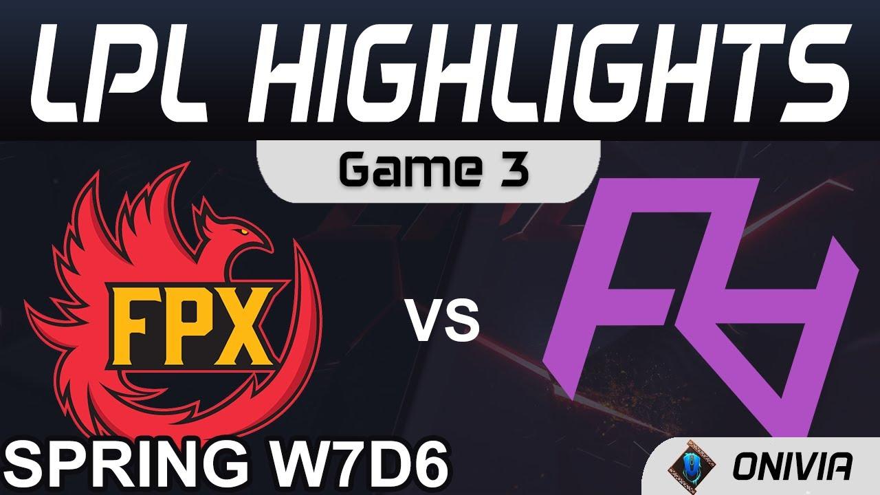 FPX vs RA Highlights Game 3 LPL Spring Season 2021 W7D6 FunPlus Phoenix vs Rare Atom by Onivia thumbnail