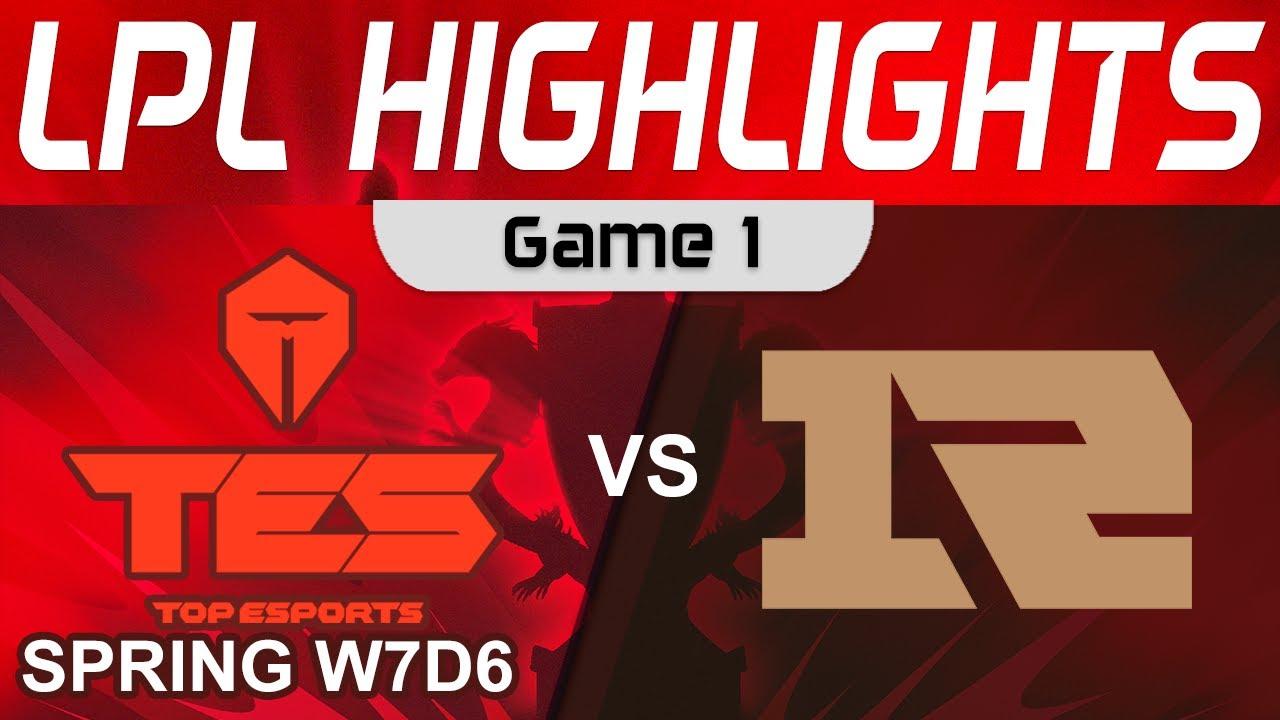 TES vs RNG Highlights Game 1 LPL Spring Season 2023 W7D6 Top Esports vs Royal Never Give Up thumbnail