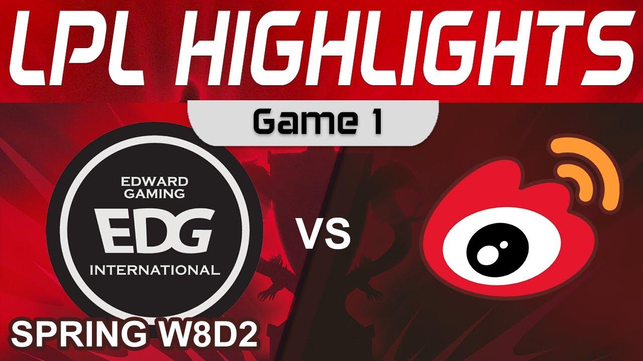 EDG vs WBG Highlights Game 1 LPL Spring Season 2023 W8D2 EDward Gaming vs Weibo Gaming by Onivia thumbnail