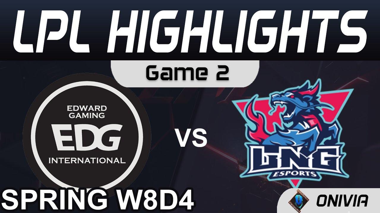 EDG vs LNG Highlights Game 2 LPL Spring Season 2021 W8D4 EDward Gaming vs LNG Esports by Onivia thumbnail