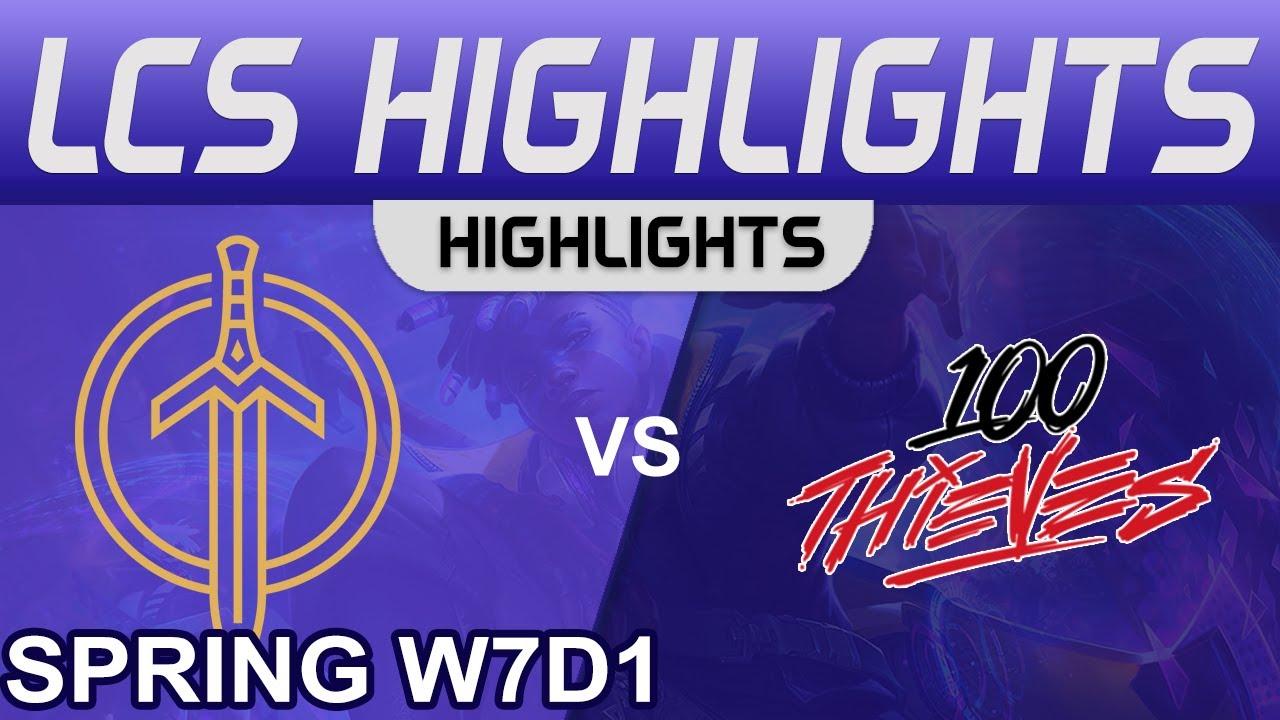 GG vs 100 Highlights LCS Spring Season 2023 W7D1 Golden Guardians vs 100 Thieves by Onivia thumbnail