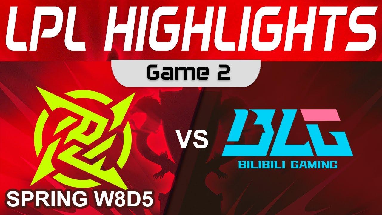 NIP vs BLG Highlights Game 2 LPL Spring Season 2023 W8D5 Ninjas in Pyjamas vs Bilibili Gaming thumbnail