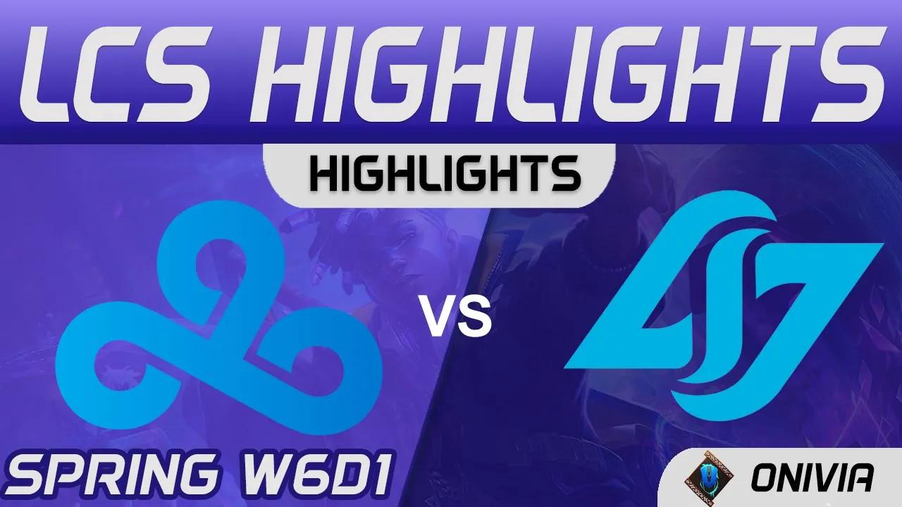 C9 vs CLG Highlights LCS Spring Season 2021 W6D1 Cloud9 vs Counter Logic Gaming by Onivia thumbnail