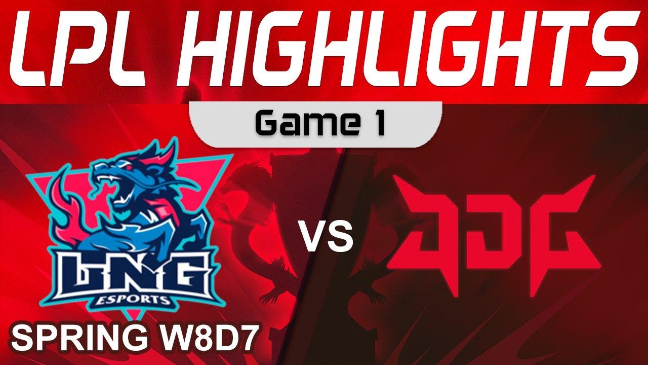 LNG vs JDG Highlights Game 1 LPL Spring Season 2023 W8D7 LNG Esports vs JD Gaming by Onivia thumbnail