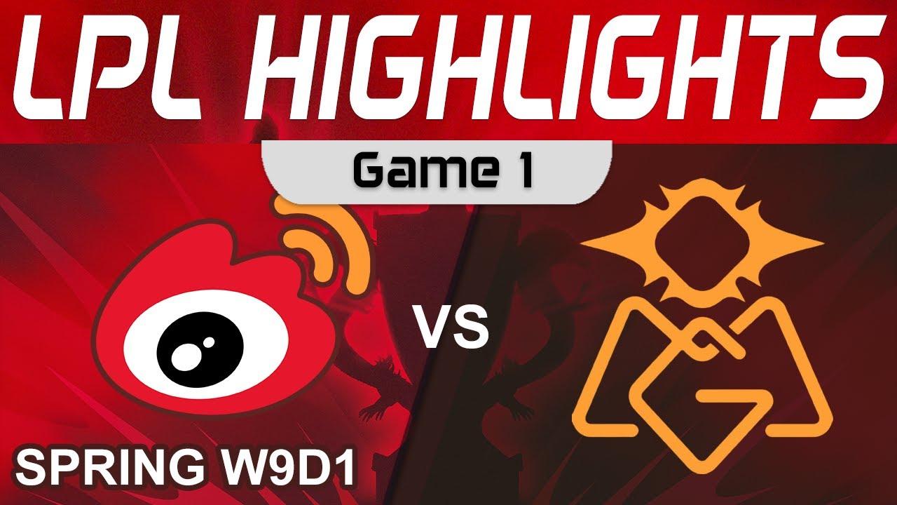 WBG vs OMG Highlights Game 1 LPL Spring Season 2023 W9D1 Weibo Gaming vs Oh My God by Onivia thumbnail