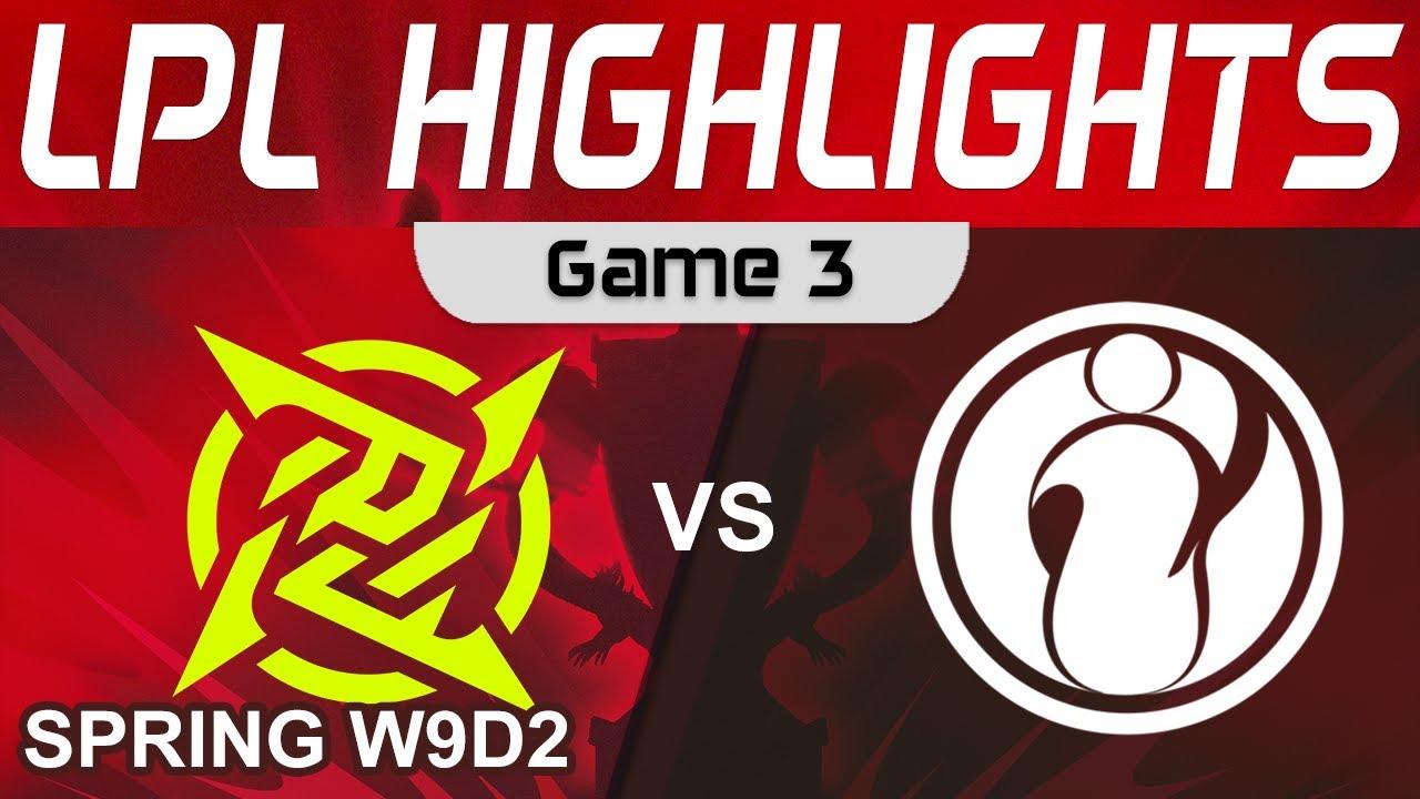 NIP vs IG Highlights Game 3 LPL Spring Season 2023 W9D2 Ninja in Pyjamas vs Invictus Gaming by Onivi thumbnail