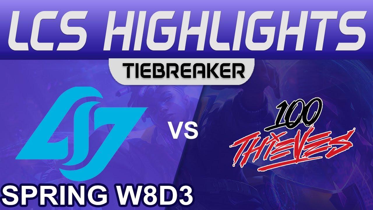 CLG vs 100 Tiebraeker Highlights LCS Spring Season 2023 W8D3 Conter Logic Gaming vs 100 Thieves thumbnail