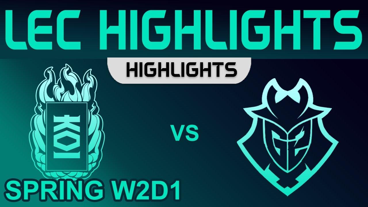 KOI vs G2 Highlights LEC Spring Season W2D1 2023 KOI vs G2 Esports by Onivia thumbnail