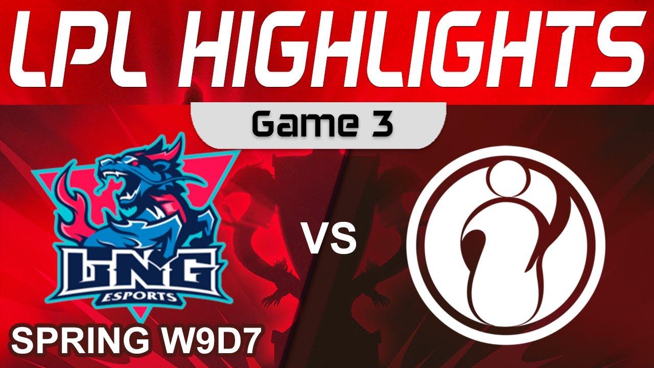 LNG vs IG Highlights Game 3 LPL Spring Season 2023 W9D7 LNG Esports vs Invictus Gaming by Onivia thumbnail