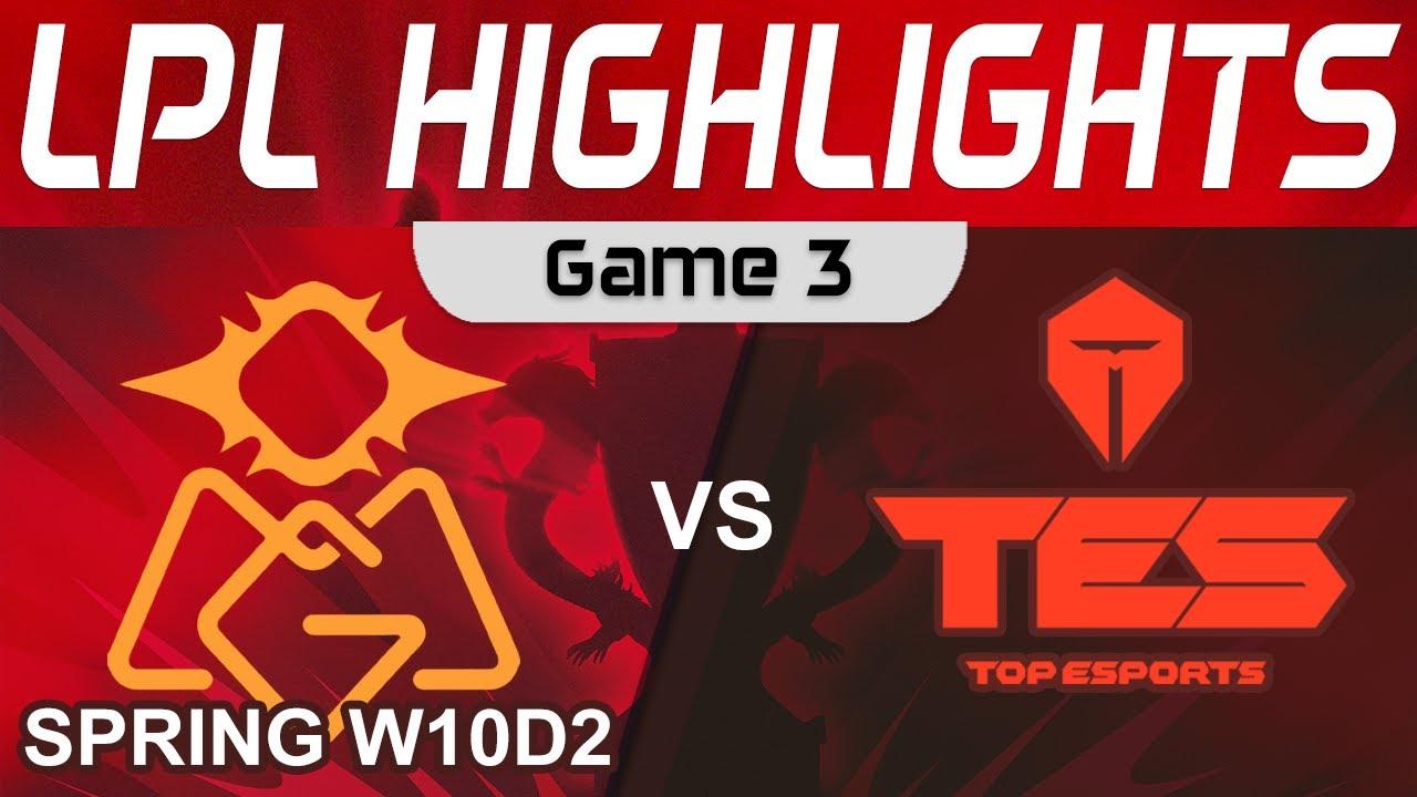 OMG vs TES Highlights Game 3 LPL Spring Season 2023 W10D2 Oh My God vs Top Esports by Onivia thumbnail