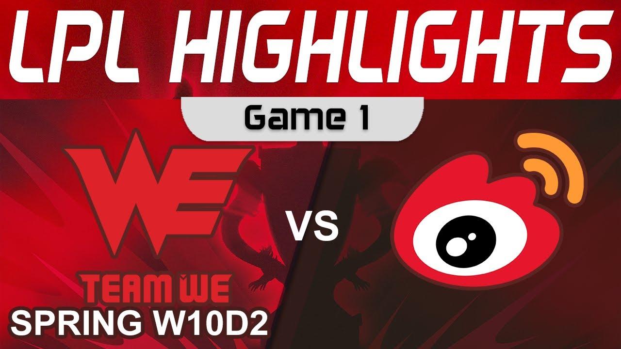 WE vs WBG Highlights Game 1 LPL Spring Season 2023 W10D2 Team WE vs Weibo Gaming by Onivia thumbnail