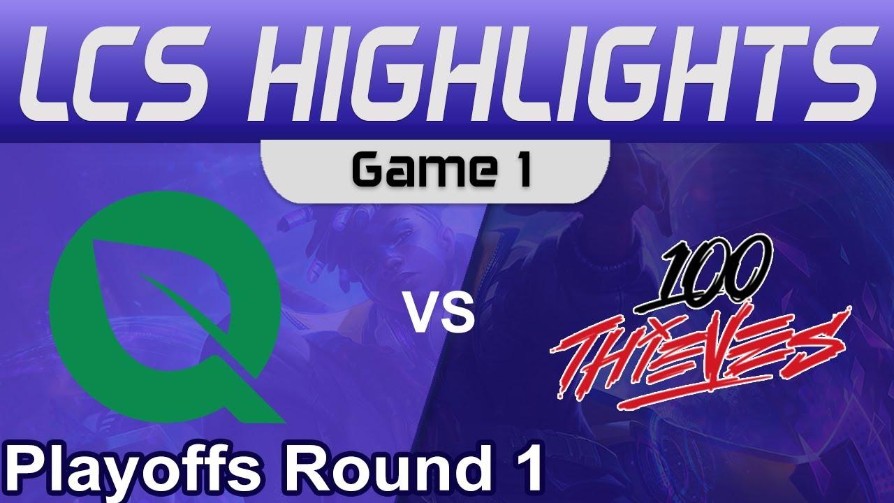 FLY vs 100 Game 1 Highlights Playoffs Round 1 LCS Spring Season 2023 FlyQuest vs 100 Thieves thumbnail