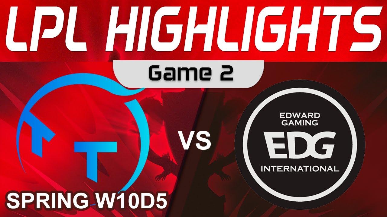 TT vs EDG Highlights Game 2 LPL Spring Season 2023 W10D5 ThunderTalk Gaming vs EDward Gaming thumbnail