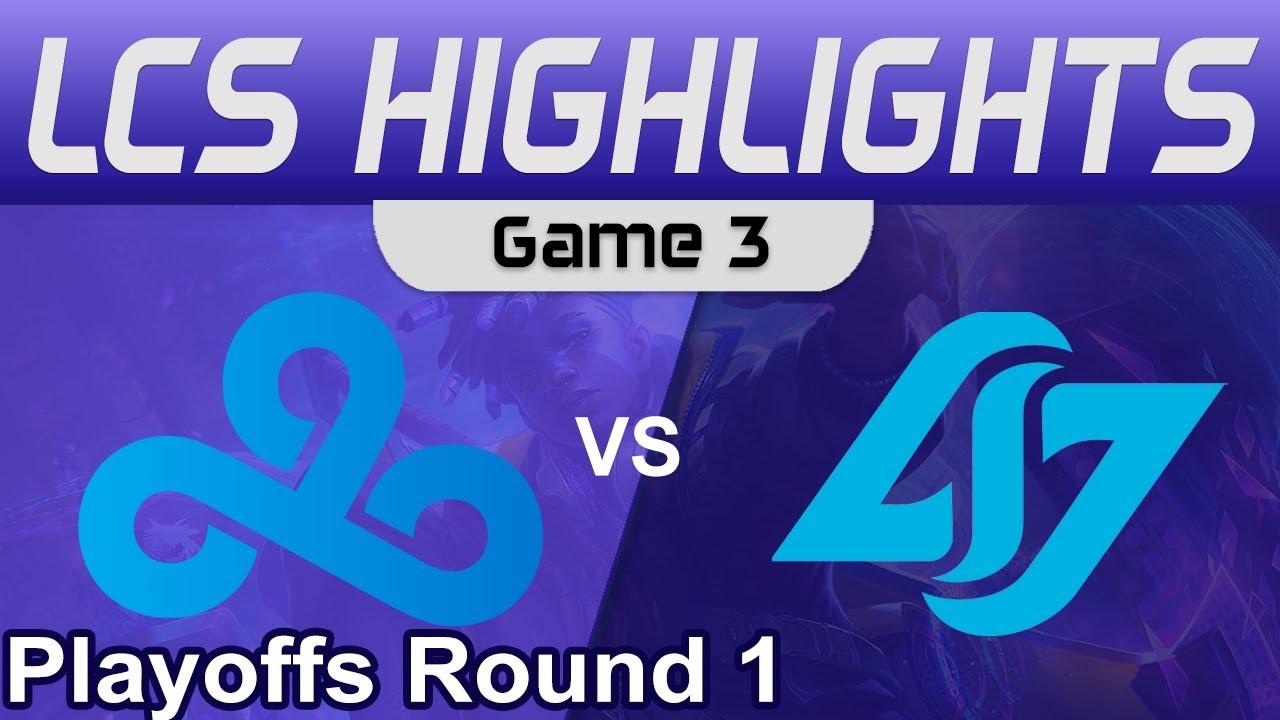 C9 vs CLG Game 3 Highlights Playoffs Round 1 LCS Spring Season 2023 Cloud9 vs Conter Logic Gaming thumbnail