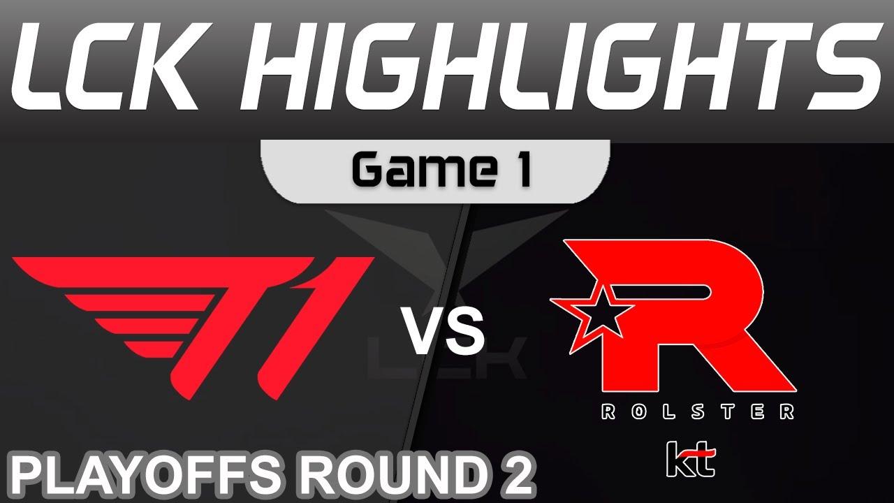 T1 vs KT Highlights Game 1 LCK Spring Playoffs 2023 T1 vs KT Rolster by Onivia thumbnail