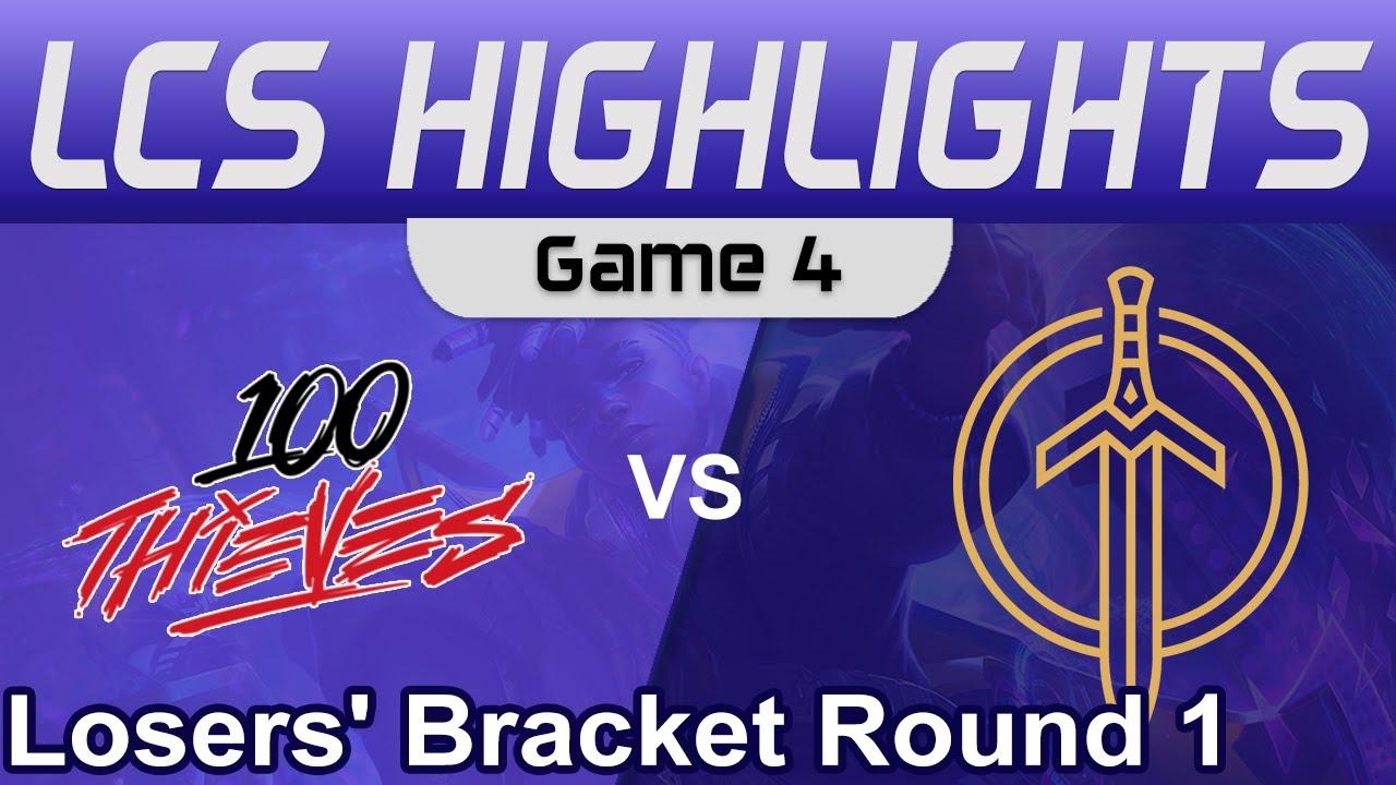 100 vs GG Game 4 Highlights Losers' Bracket R1 LCS Spring 2023 100 Thieves vs Golden Guardians thumbnail