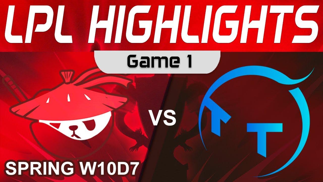 AL vs TT Highlights Game 1 LPL Spring Season 2023 W10D7 Anyone's Legend vs ThunderTalk Gaming thumbnail