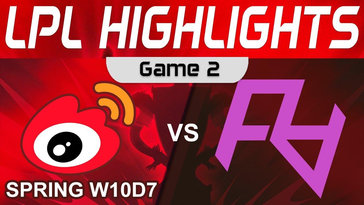 WBG vs RA Highlights Game 2 LPL Spring Season 2023 W10D7 Weibo Gaming vs Rare Atom by Onivia thumbnail