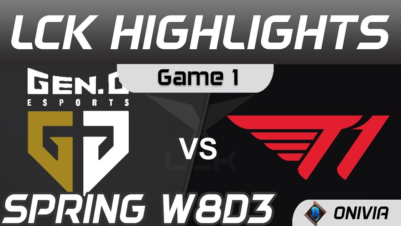 GEN vs T1 Highlights Game 1 Spring Season 2021 W8D3 Gen G vs T1 by Onivia thumbnail