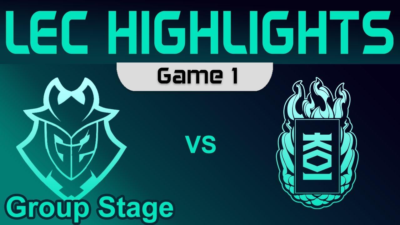 G2 vs KOI Game 1 Highlights Group Stage LEC Spring 2023 G2 Esports vs KOI by Onivia thumbnail