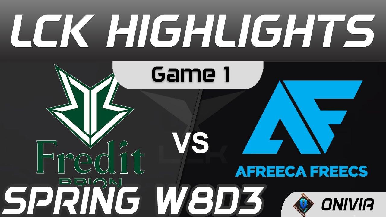 BRO vs AF Highlights Game 1 Spring Season 2021 W8D3 Fredit BRION vs Afreeca Freecs by Onivia thumbnail