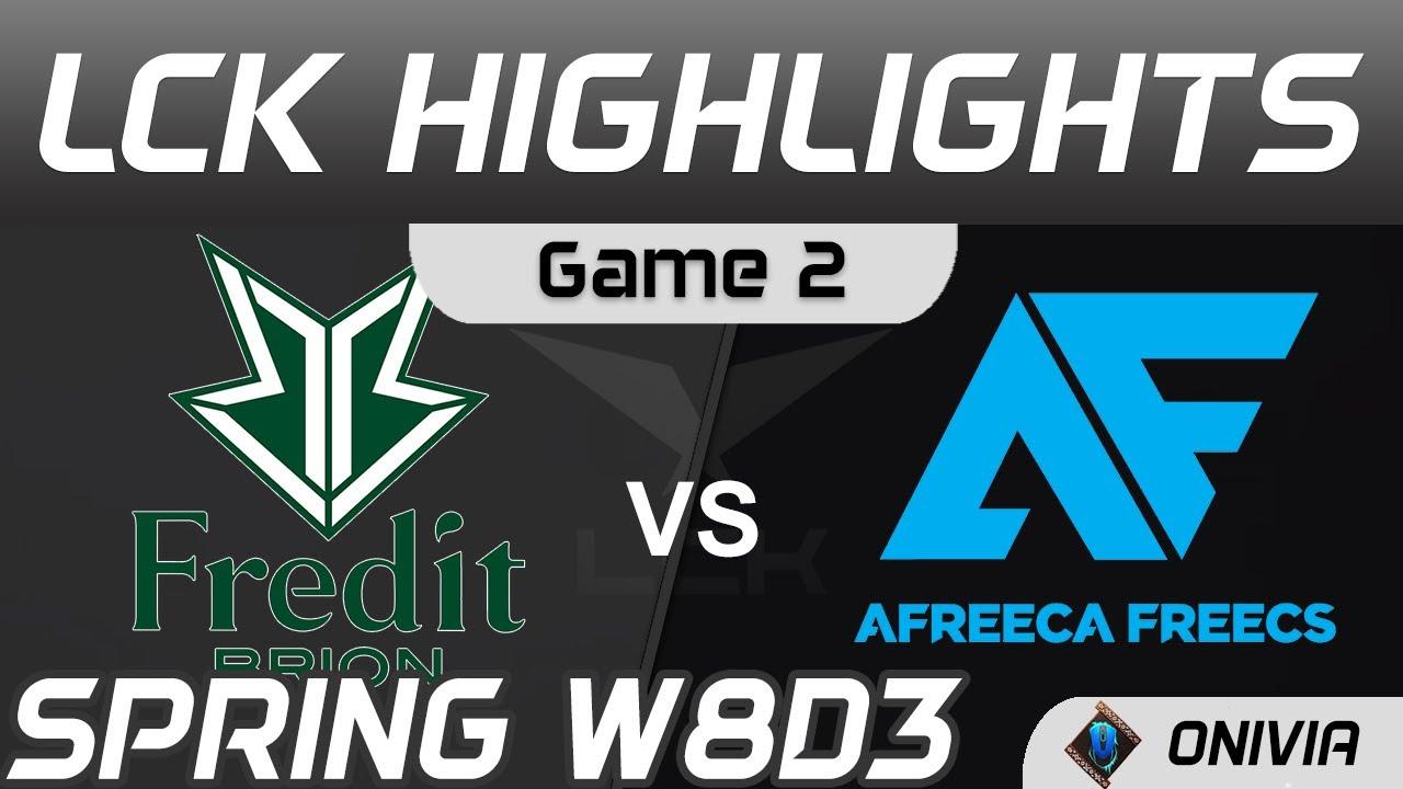 BRO vs AF Highlights Game 2 Spring Season 2021 W8D3 Fredit BRION vs Afreeca Freecs by Onivia thumbnail